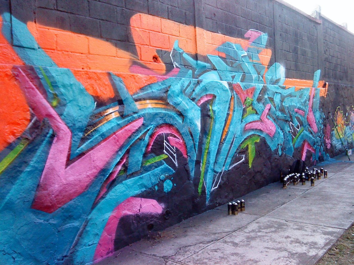 Graffiti Wall in Guadalajara - Photo by Jes - Meeting, of, Styles (2013)