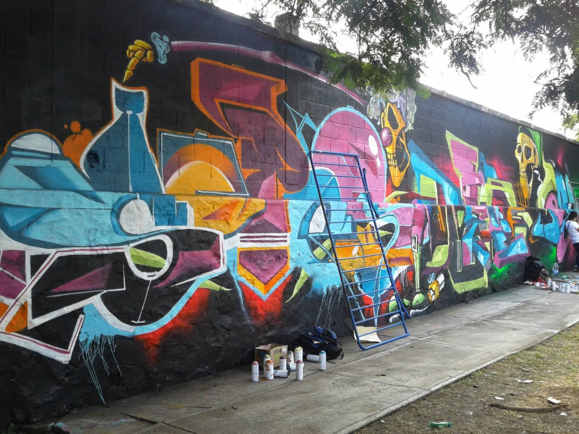 Graffiti Wall in Guadalajara - Photo by Jes - Meeting, Of, Styles (2013)