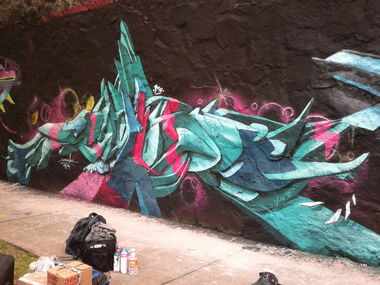 Graffiti Wall in Guadalajara - Photo by Jes - Meeting, Of, Styles (2013)