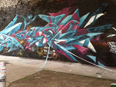 Graffiti Wall in Guadalajara - Photo by Jes - Meeting, Of, Styles (2013)
