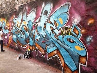 Graffiti Wall in Guadalajara - Photo by Jes - Meeting, Of, Styles (2013)