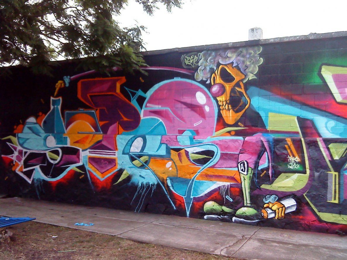 Graffiti Wall in Guadalajara - Photo by Jes - Meeting, Of, Styles (2013)