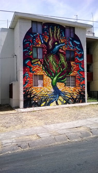 Graffiti Wall in Mexico - Photo by Jes - Galeria, Urbana, Monuental (2014)