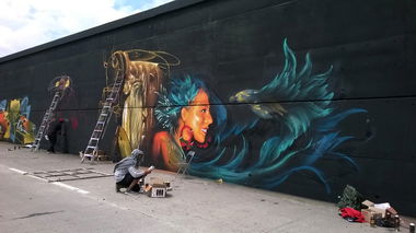 Graffiti Wall in Guadalajara - Photo by Jes - Meeting, Of, Styles (2014)