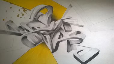 Graffiti Wall in Tw26hw - Photo by Jethro - 3d, graffiti, blackbook (2017)