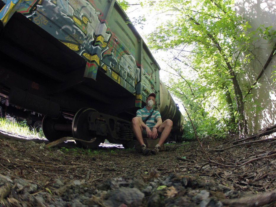 Graffiti Train in Volgograd - Photo by Jetro