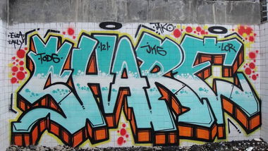 Graffiti Wall in Impasug-ong - Photo by Joekatze - SHARE, JKS, Jokers (2013)