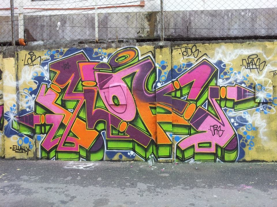 Graffiti Wall - Photo by Joekatze - Clock, Raick, For (2013)