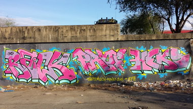 Graffiti Wall - Photo by Joekatze - Raick, Prof, Heks (2014)
