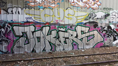 Graffiti Wall - Photo by Joekatze - Jokers, Raick, Emit (2014)