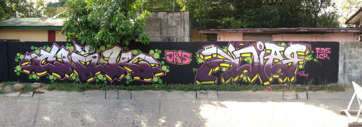 Graffiti Wall - Photo by Joekatze - Cnik, Raick, JKS (2014)
