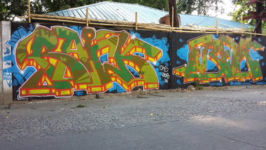 Graffiti Wall - Photo by Joekatze - Raick, Frak, Jokers (2014)