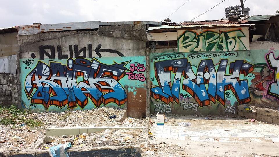 Graffiti Wall - Photo by Joekatze - Raick, Frak, JKS (2014)