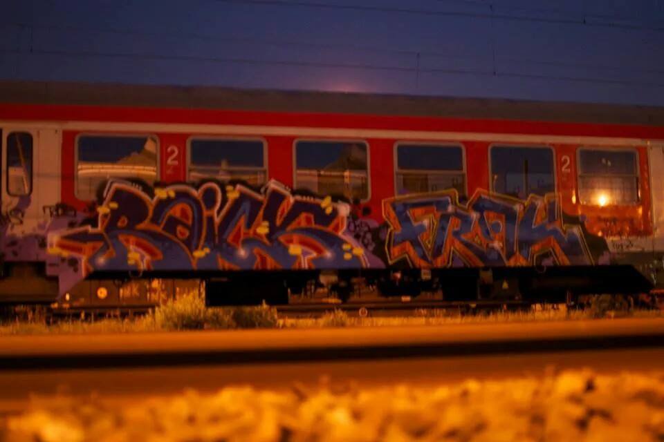 Graffiti Train - Photo by Joekatze - RAICK, FRAK, JKS (2014)
