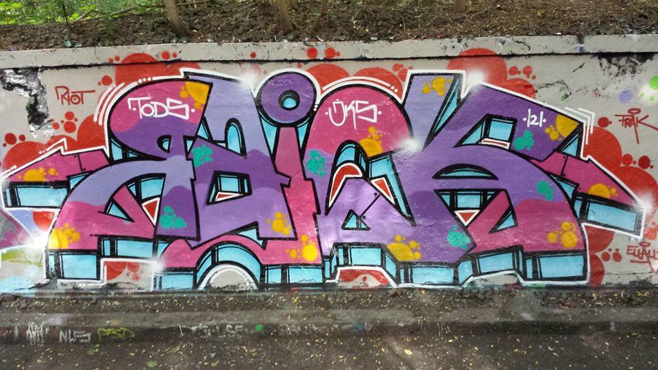 Graffiti Wall - Photo by Joekatze - RAICK, JKS, JOKERS (2014)