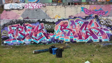 Graffiti Wall - Photo by Joekatze - FRAK, RAICK, JKS (2014)