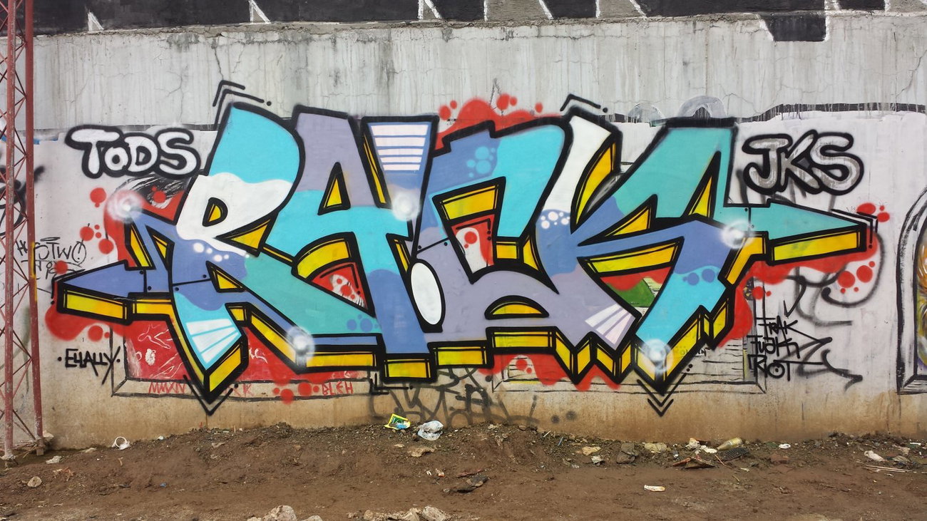 Graffiti Wall - Photo by Joekatze - Raick, JKS, TODS<Jokers (2014)