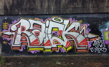 Graffiti Wall - Photo by Joekatze - Raick, JKS, TODS (2014)