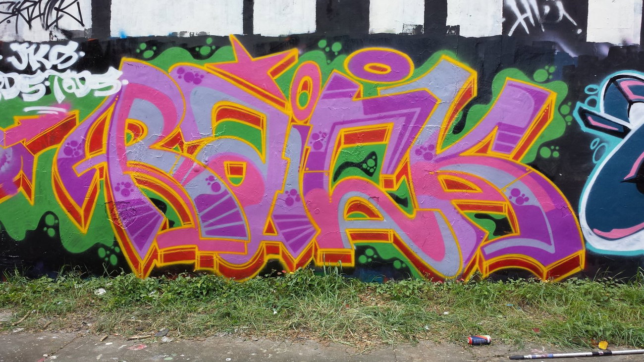 Graffiti Wall - Photo by Joekatze - Raick, JKS, TODS (2014)