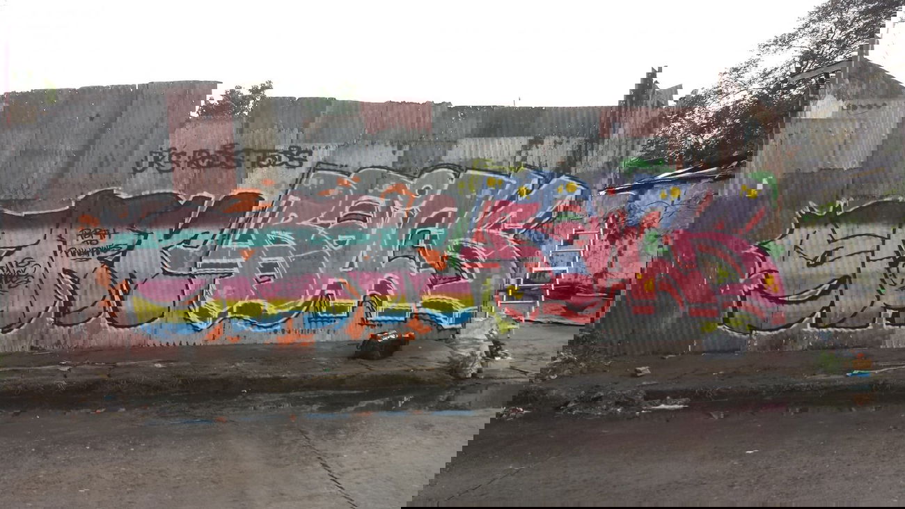 Graffiti Wall - Photo by Joekatze - Stark, Raiuck, JKS (2014)
