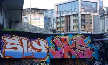 Graffiti Wall - Photo by Joekatze - SLY, JKS, Jokers (2014)