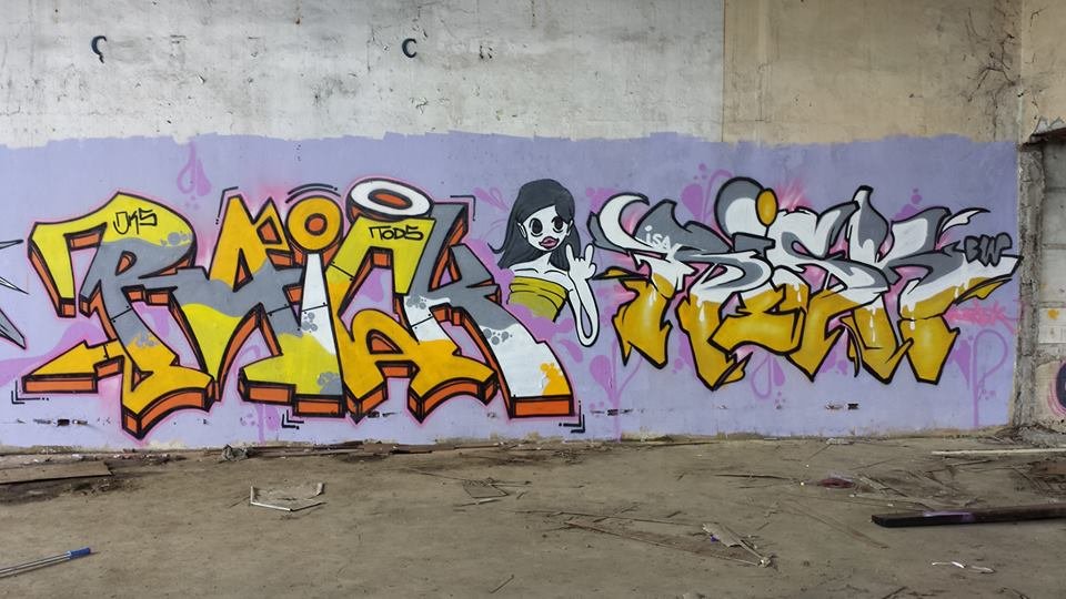 Graffiti Wall - Photo by Joekatze - Raick, Risk, JKS (2014)