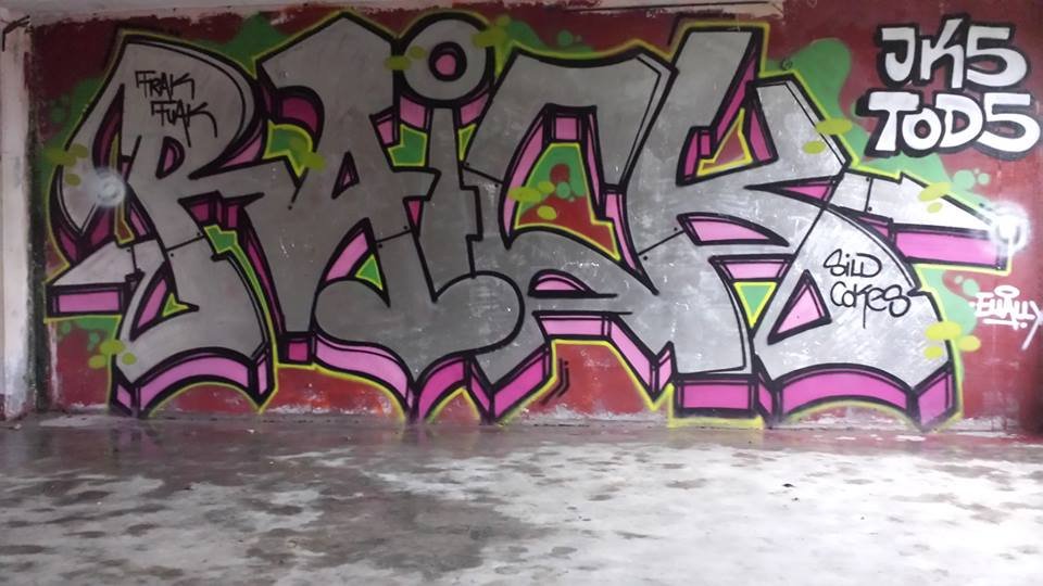 Graffiti Wall - Photo by Joekatze - Raick, JKS, TODS (2014)