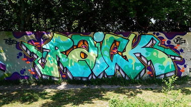 Graffiti Wall - Photo by Joekatze - RAICK, JOKERSCREW, JKS (2015)