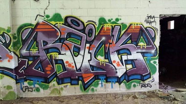 Graffiti Wall - Photo by Joekatze - Raick, JKS, TODS (2014)