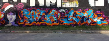 Graffiti Wall - Photo by Joekatze - Raick, Cnik, Uniko (2014)