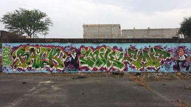 Graffiti Wall - Photo by Joekatze - Raick, Cnik, Emit (2014)