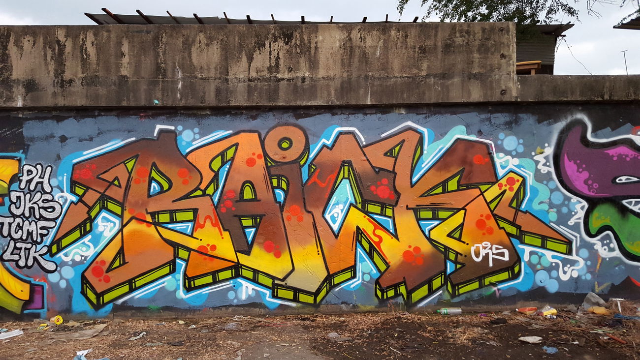 Graffiti Wall - Photo by Joekatze - Raickone, jokers, crew (2015)