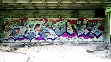 Graffiti Wall - Photo by Joekatze - Raick, Cnik, JKS (2014)