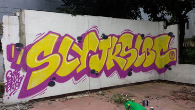 Graffiti Wall - Photo by Joekatze - RAICK, CNIK, ENJOY (2015)