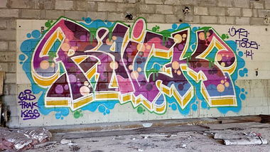 Graffiti Wall - Photo by Joekatze - RAICK, JOKERSCREW, JKS (2015)