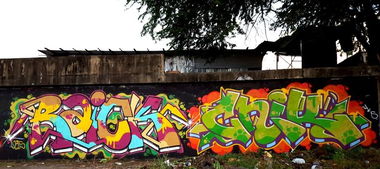 Graffiti Wall - Photo by Joekatze - raickone, cnik, jokerscrew (2015)