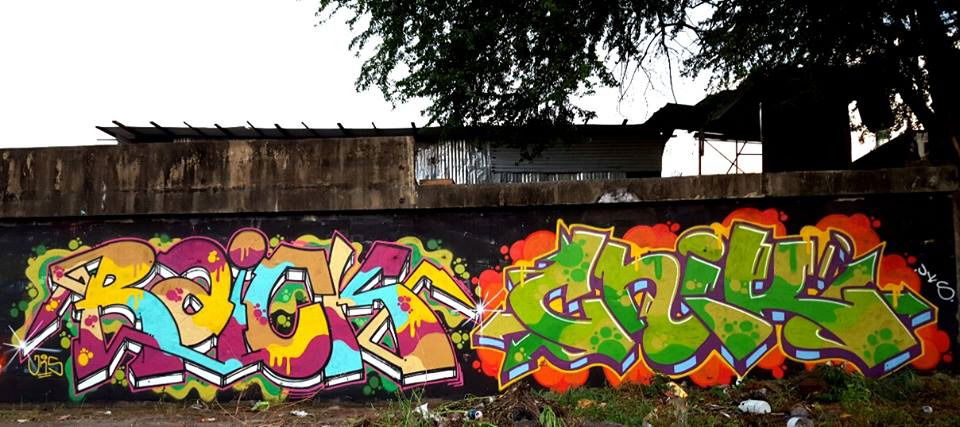 Graffiti Wall - Photo by Joekatze - raickone, cnik, jokerscrew (2015)