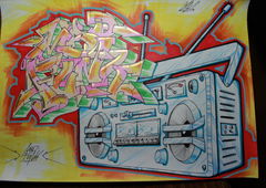 Graffiti Sketch - Photo by JohnJay