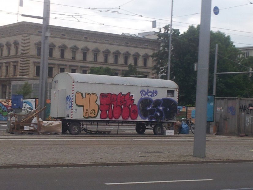 Graffiti Artwork in Leipzig - Photo by JohnnyHobo - CSD, Frak, Antifa