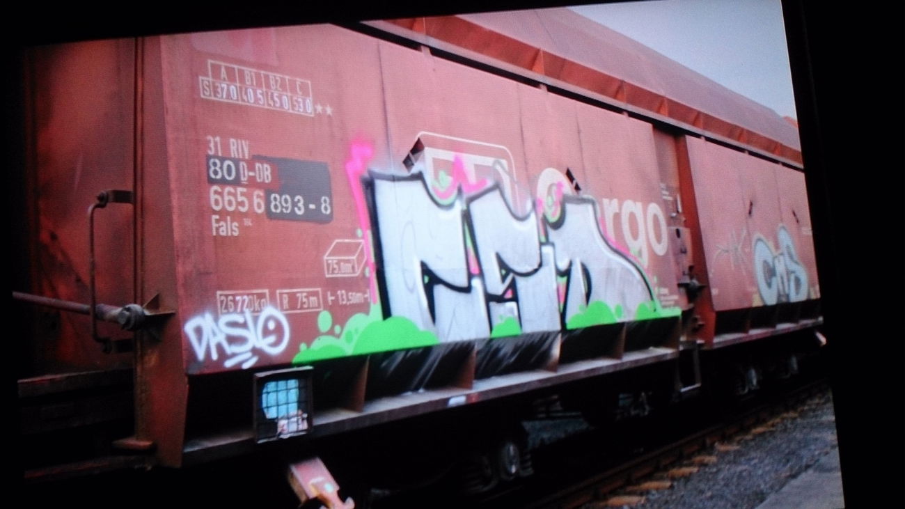 Graffiti Train in Leipzig - Photo by JohnnyHobo - csd, daslo (2015)