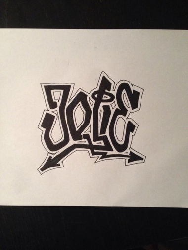 Graffiti Sketch - Photo by Jolie - Tag, Jolie