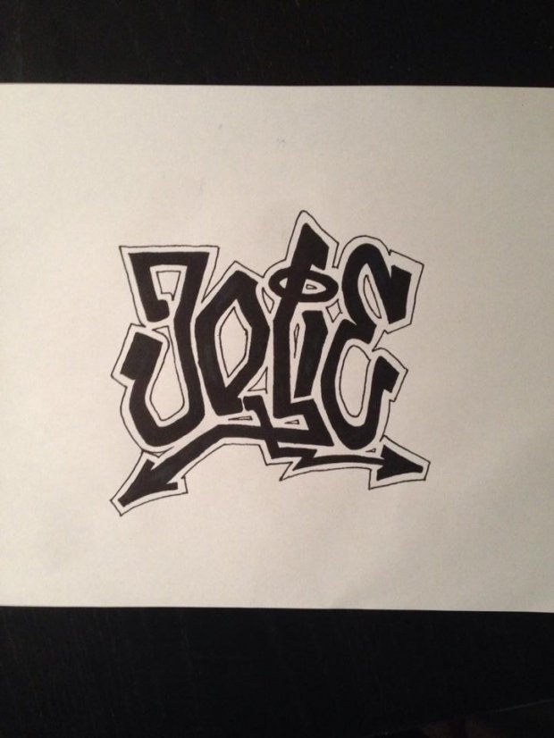 Graffiti Sketch - Photo by Jolie - Tag, Jolie