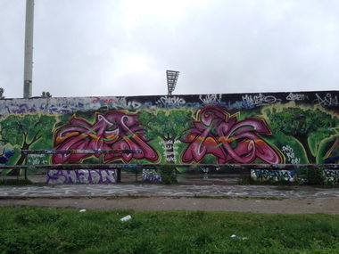 Graffiti Wall - Photo by Jolie - berlin, 2014, montwo (2014)
