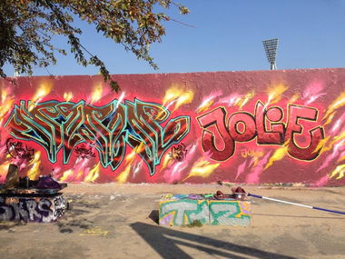 Graffiti Wall - Photo by Jolie - jolie, montwo, berlin