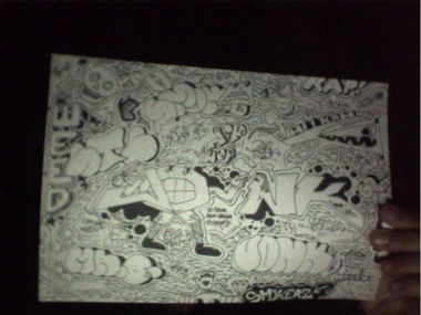 Graffiti Wall - Photo by JonkMRKJU - sketch