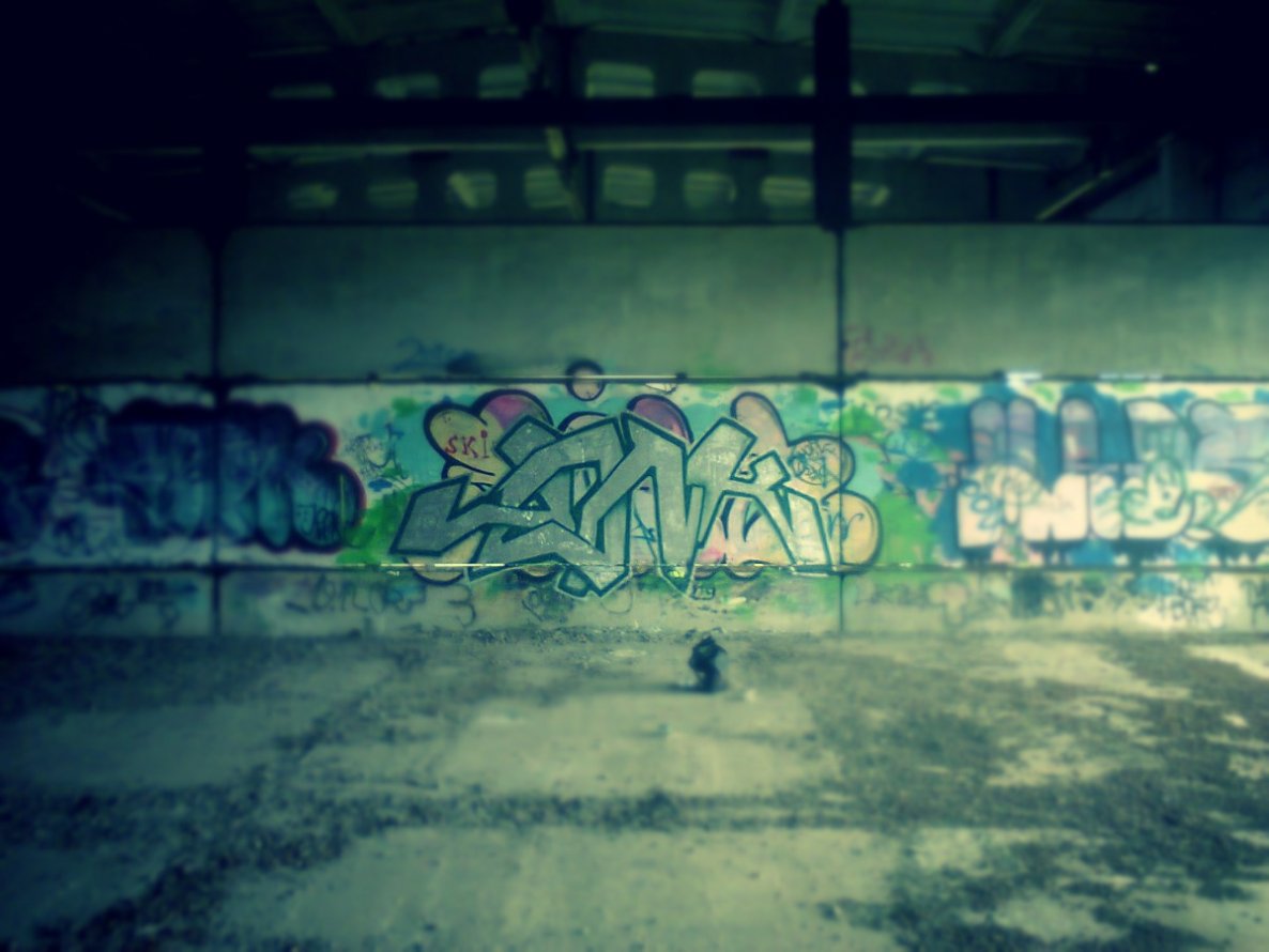 Graffiti Bombing - Photo by JonkMRKJU - drink, vodka