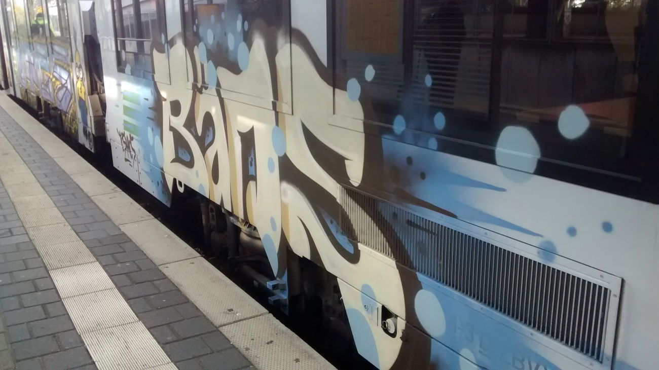 Graffiti Train in Mainz - Photo by Jope2 - VTG, BANS, ALEC (2015)