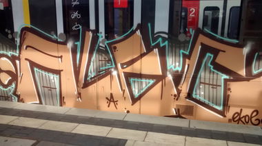 Graffiti Train - Photo by Jope2 - VTG, BANS, ALEC