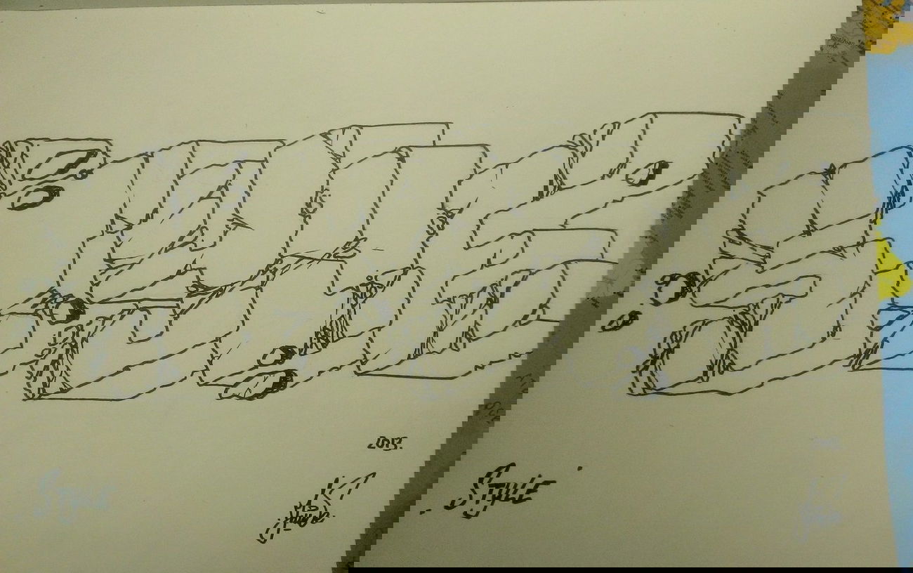 Graffiti Sketch in Petrozavodsk - Photo by Jouse196 - Jous, Russia, Style (2013)