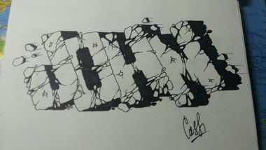 Graffiti Sketch - Photo by Jouse196 - John, Jon, Cash (2013)